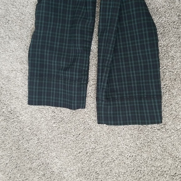 #R - Hollister Women Ultra High Rise Plaid Pants Blue Green Black Size S - Picture 9 of 11
